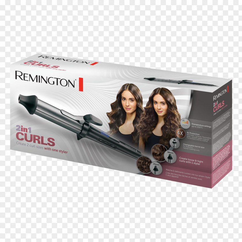Hair Iron Remington Curler PROluxe Ci95 Black Incl. Lockenstab PNG
