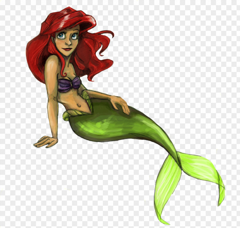 Mermaid Ariel A Art Drawing PNG