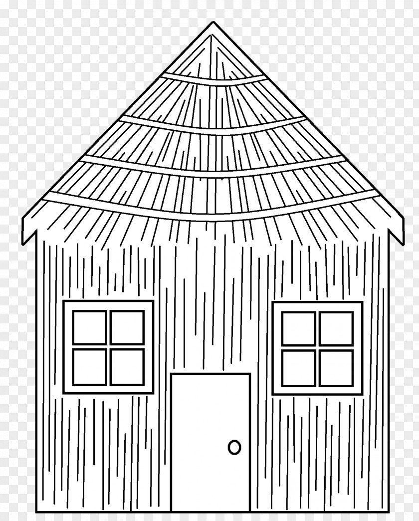 Straw House Cliparts Big Bad Wolf Domestic Pig Coloring Book The Three Little Pigs PNG