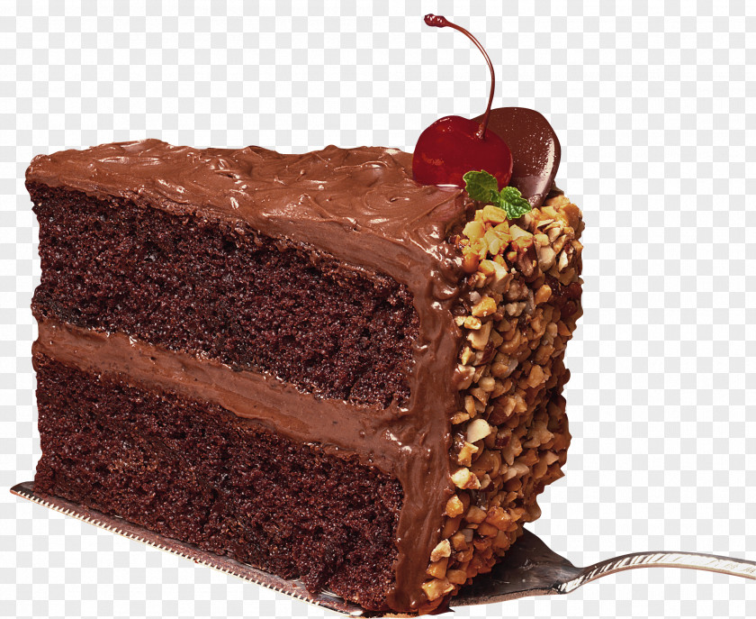 Chocolate Cake German Frosting & Icing Birthday Brownie PNG