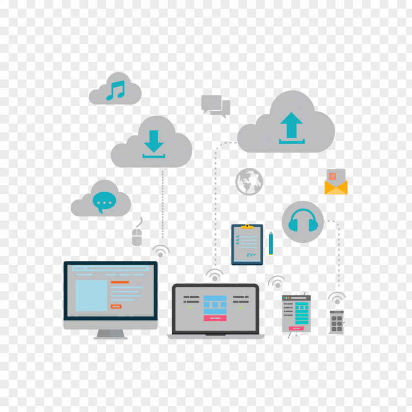 Cloud Network Vector Material Graphic Design Computing Computer Icon PNG
