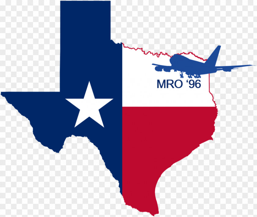 Flag Of Texas Map Decal PNG
