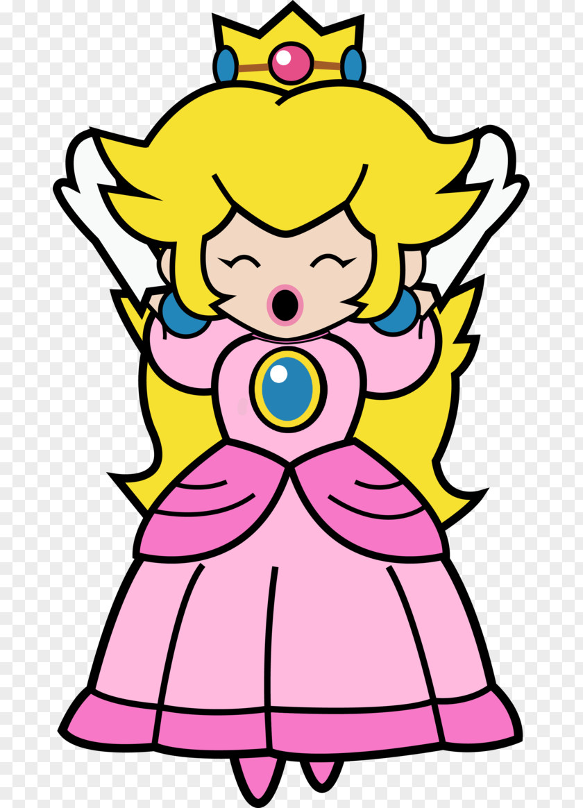 Peach Clipart Super Princess Paper Mario Rosalina PNG