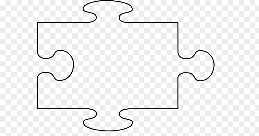 Puzzle Piece Template Line Angle Point White PNG