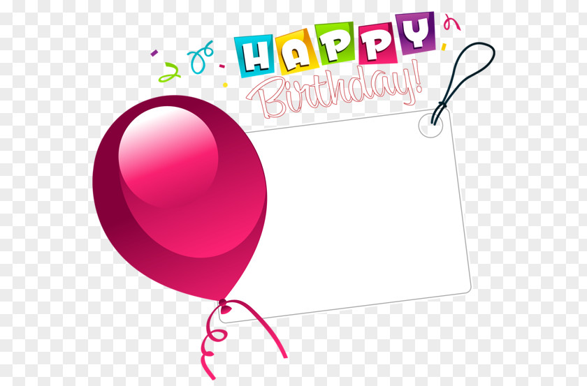 Birthday Balloon Happy Greeting & Note Cards Happy! Clip Art PNG
