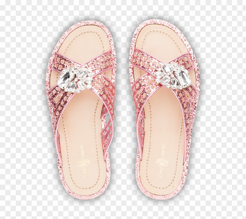 Glitter Shoes Flip-flops Slipper Pink M RTV PNG