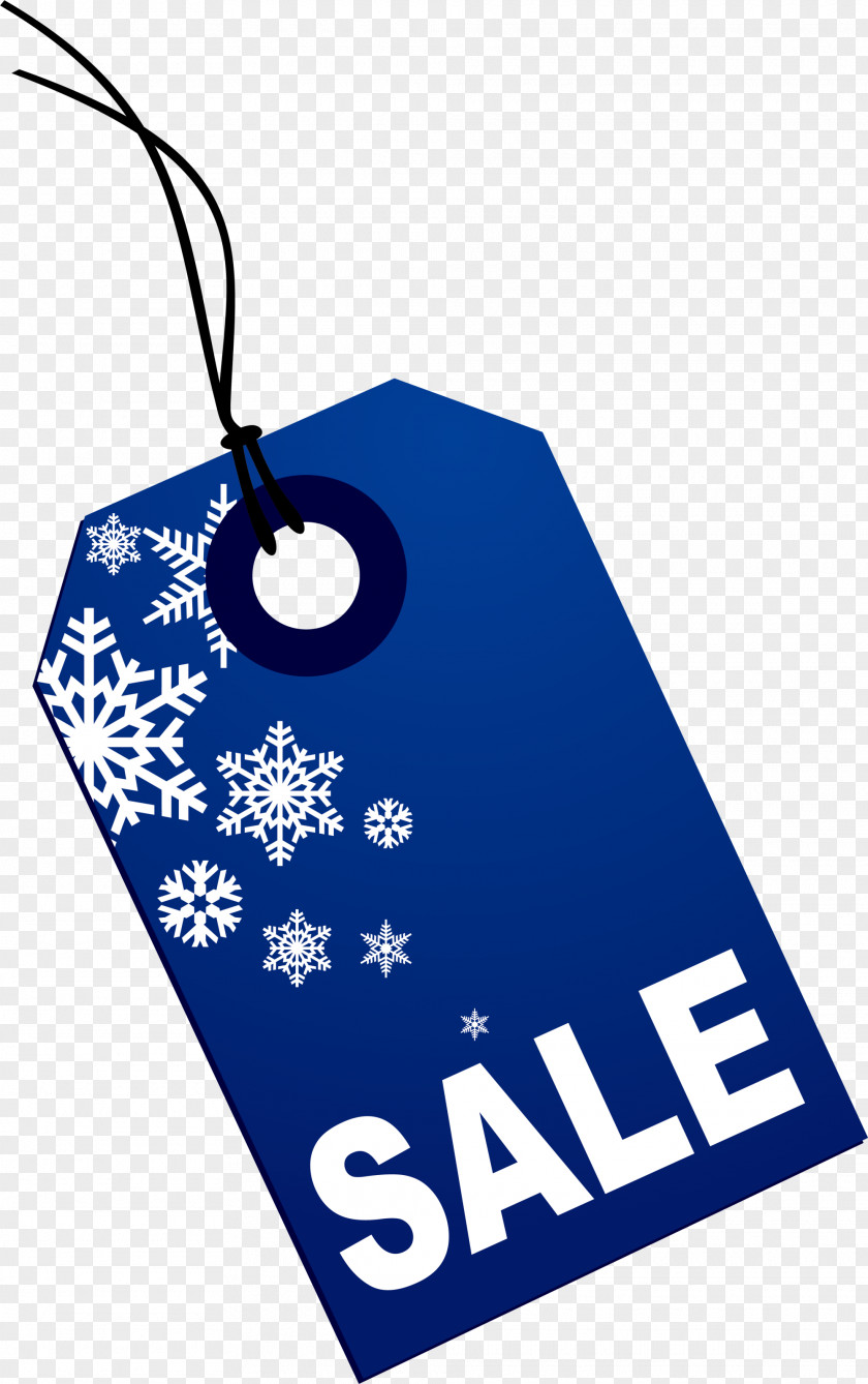 Blue Snowflake Label Christmas And Holiday Season Sales Clip Art PNG