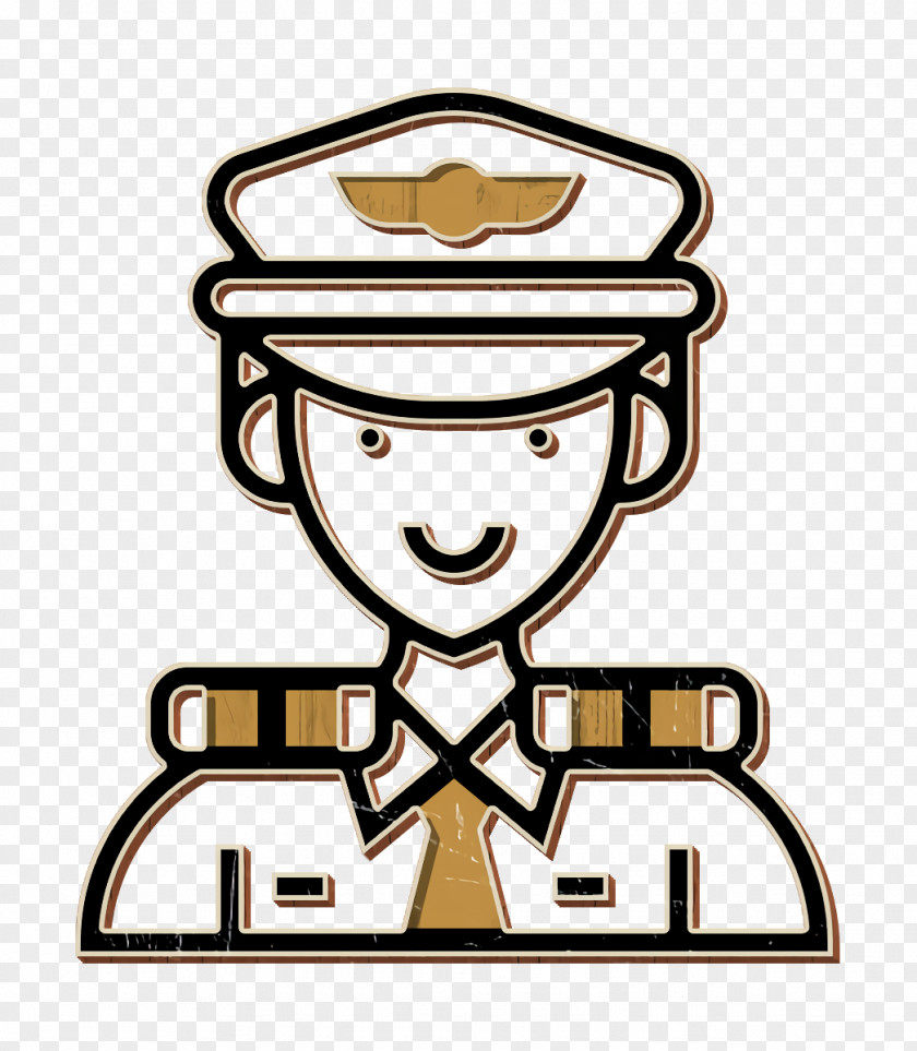 Careers Men Icon Pilot Captain PNG