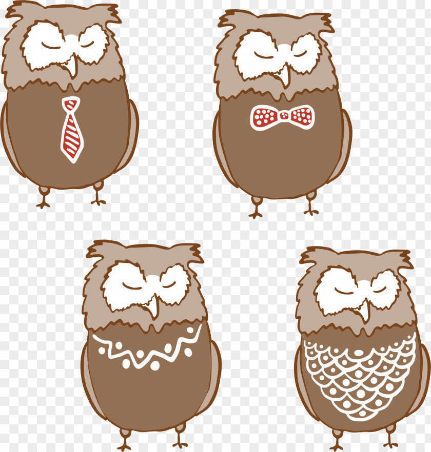 Cartoon Animals Owl Bird PNG