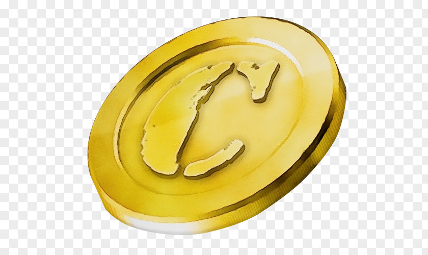 Ear Symbol Gold Coin PNG