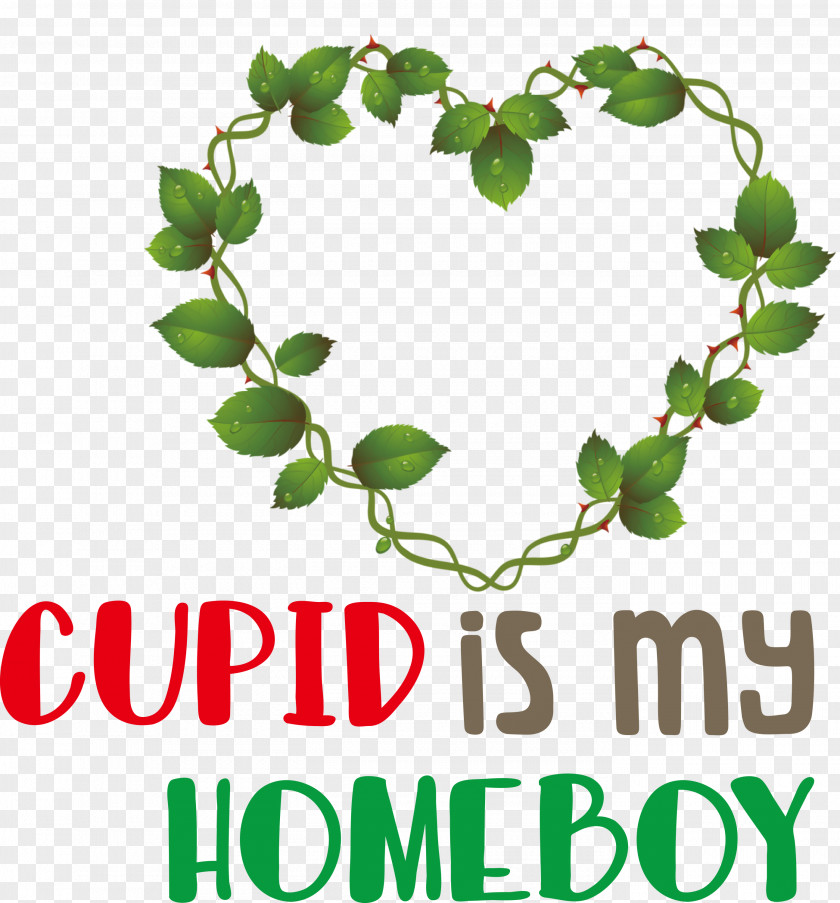 Cupid Is My Homeboy Valentine PNG