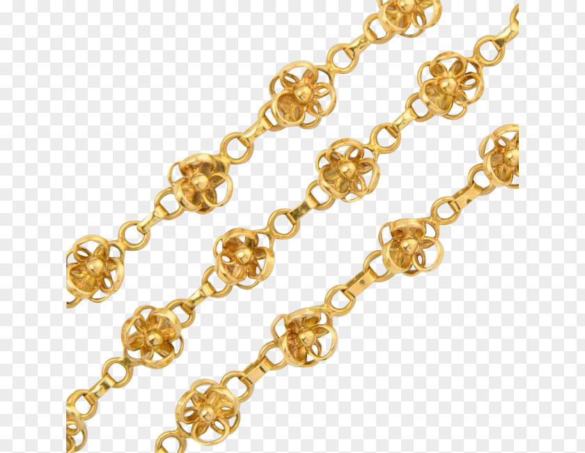 Decorative Motifs Jewellery Chain Colored Gold Necklace PNG