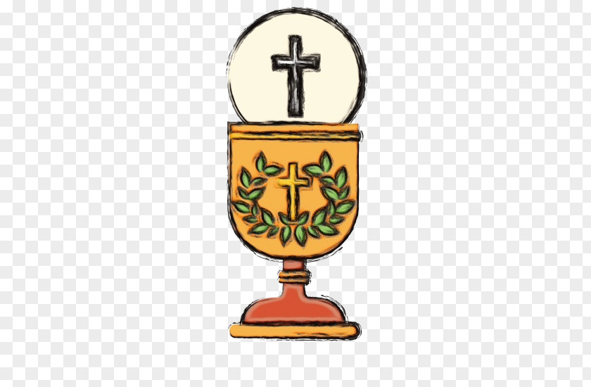 Symbol Cross Candle Holder PNG