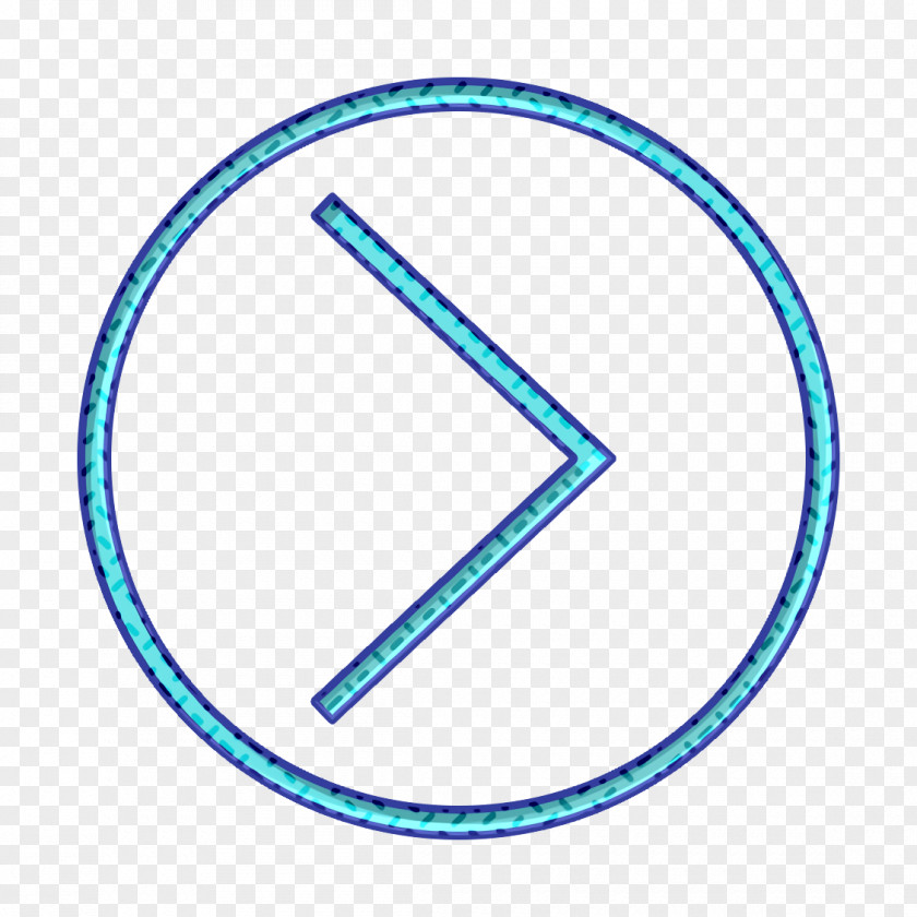 Electric Blue Symbol Chevron Icon Right Dashboard PNG