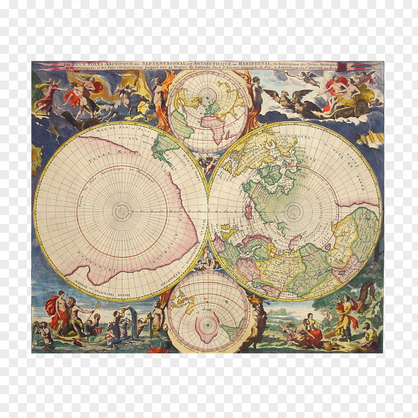 Old Map Globe Early World Maps Cartography PNG