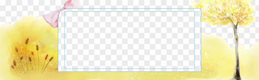 Rectangle Text Yellow Line PNG