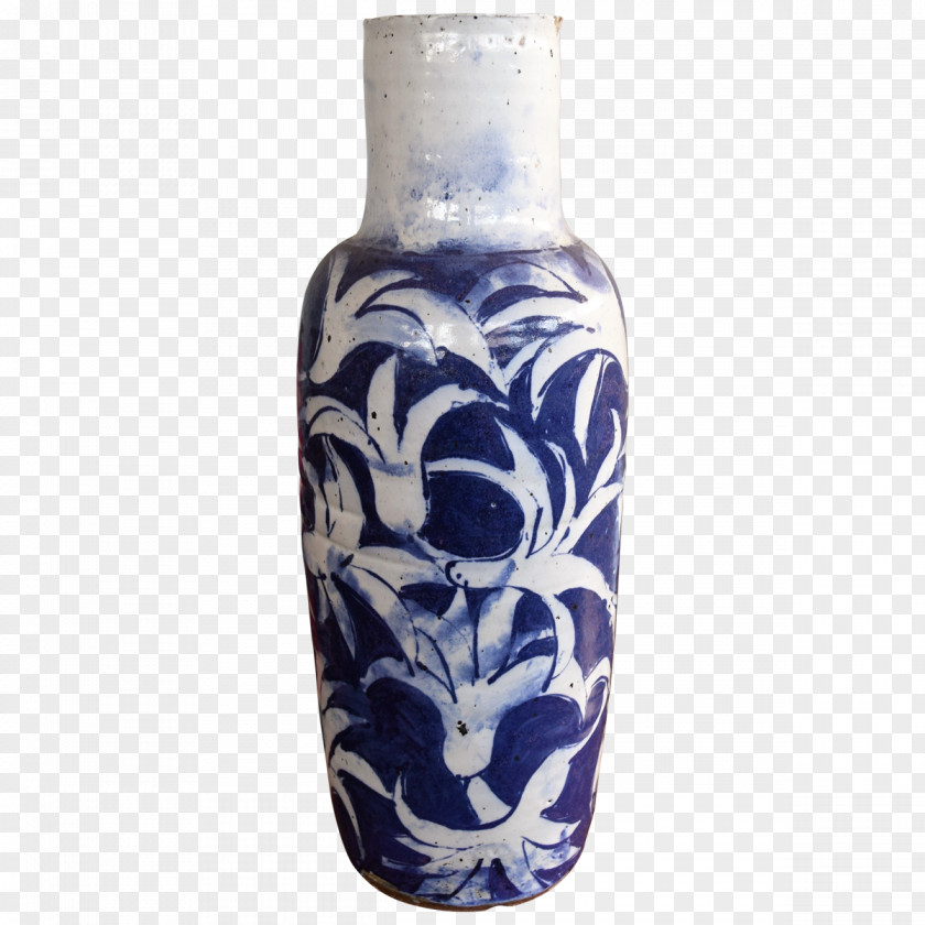Glazed Vase Ceramic Blue And White Pottery Porcelain PNG