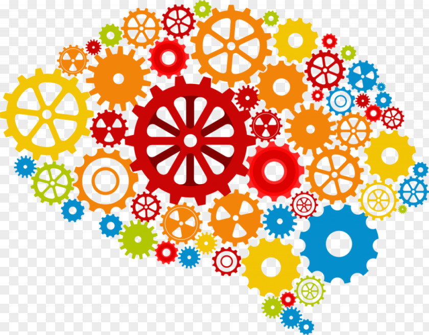 Knowledge Brain Gear Clip Art PNG