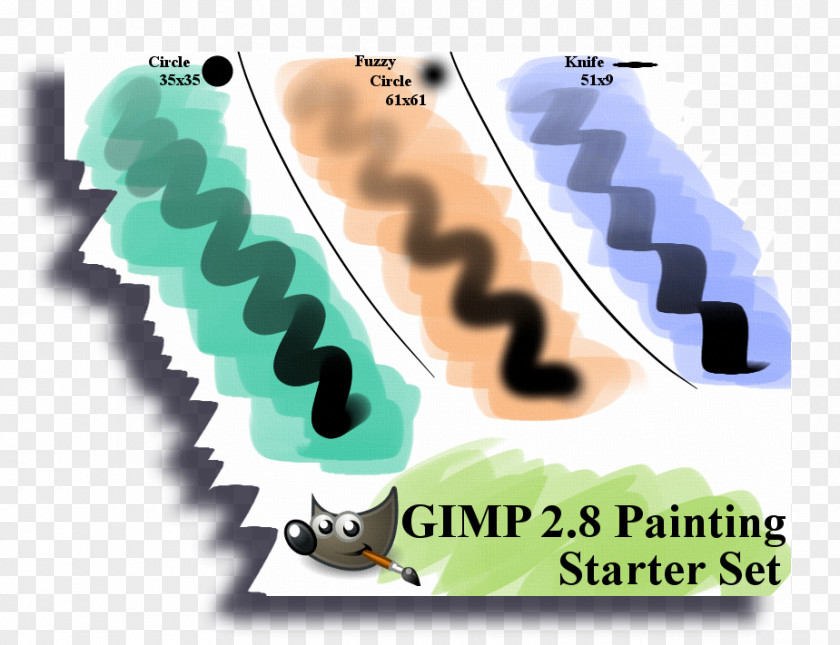 Watercolor Set GIMP Paintbrush Painting Tutorial PNG