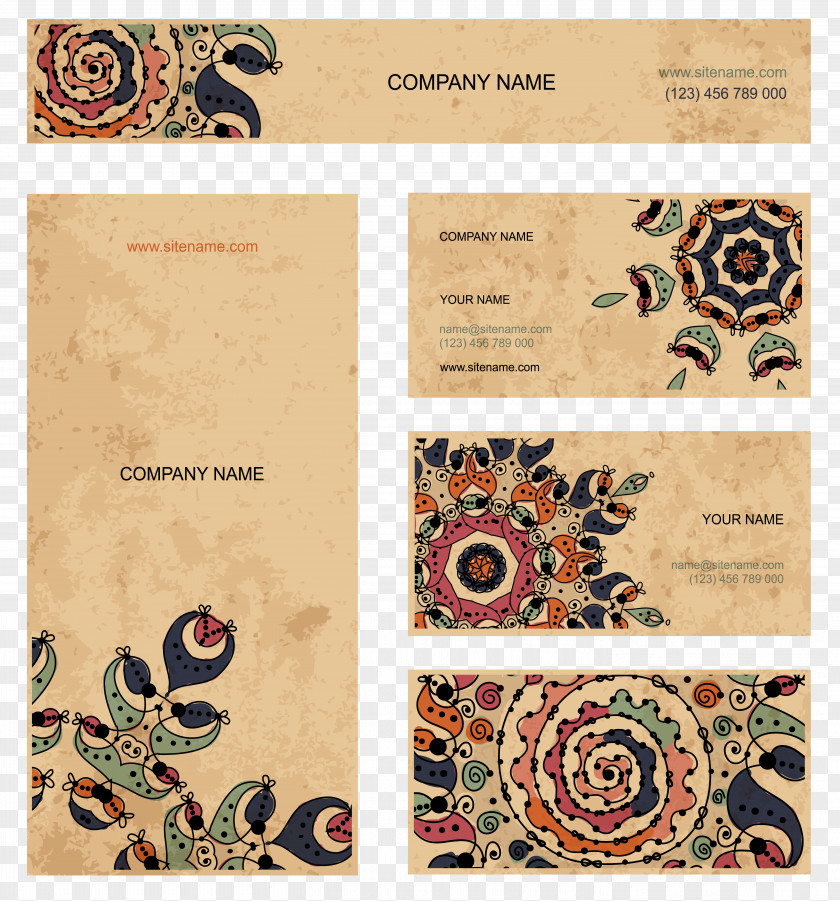 Card Business Visiting Infographic Envelope PNG