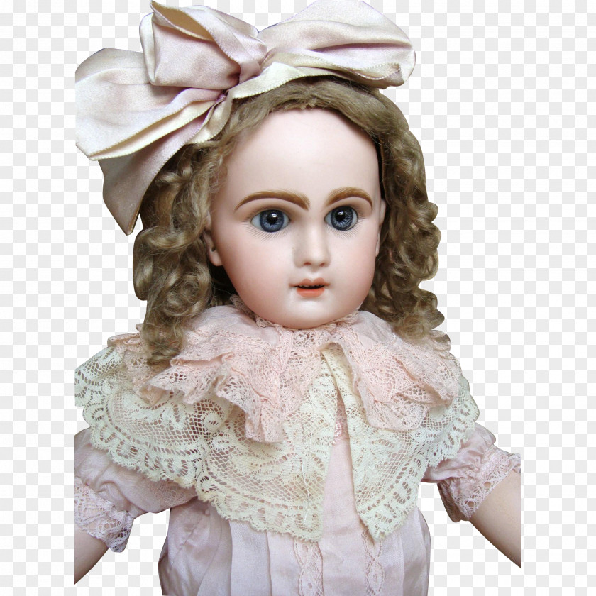 Child Doll Wig Toddler Brown Hair PNG