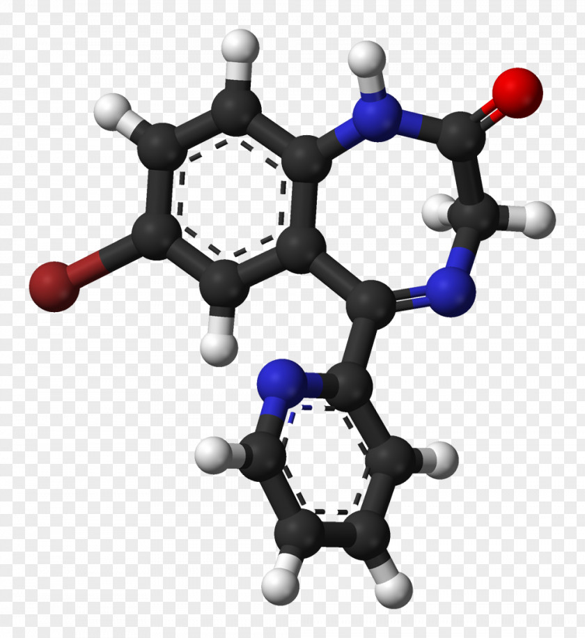 Quercetin Ball-and-stick Model Molecule Three-dimensional Space 3D Computer Graphics PNG