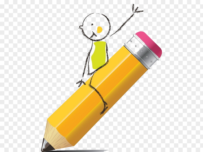 A Pencil Cartoon Drawing PNG