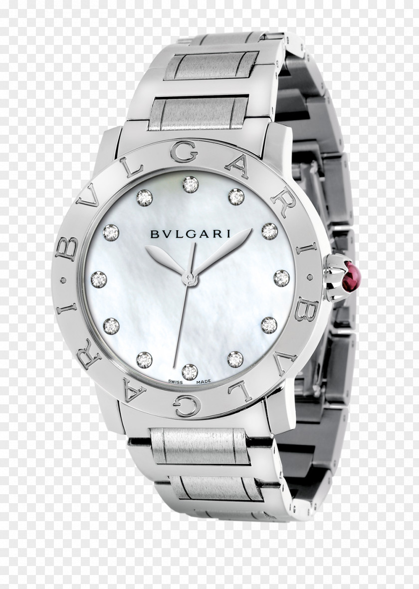 Bulgari Watches Silver Female Form Watch Jewellery Luxury Goods Retail PNG