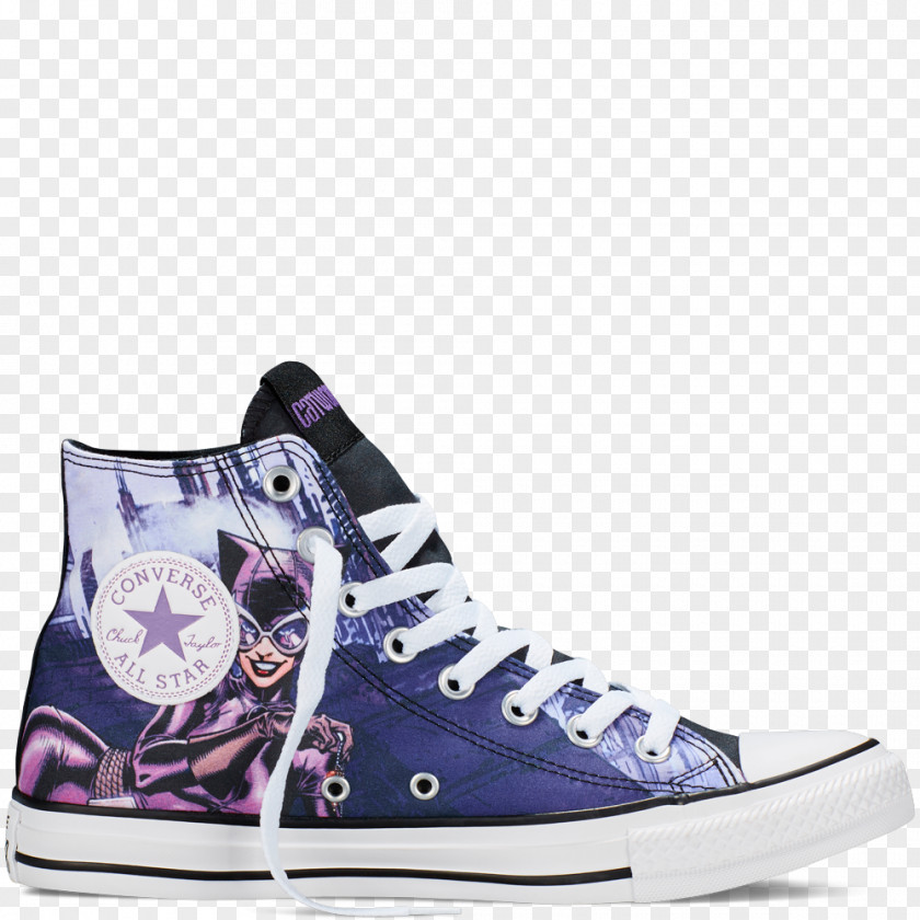 Catwoman Chuck Taylor All-Stars Converse High-top Sneakers PNG