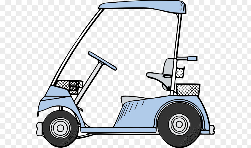 Golf Vector Art Car Buggies Balls Clip PNG