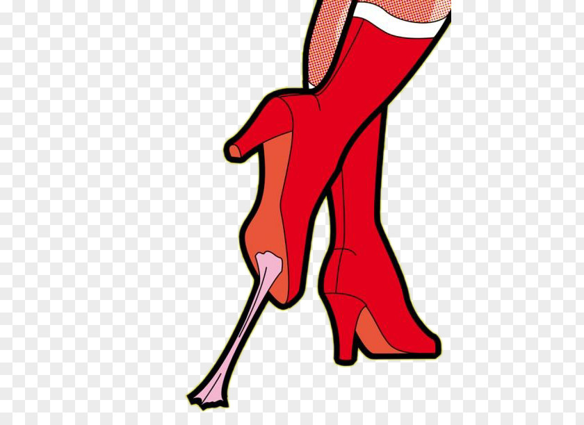 High Heels Stepped On Chewing Gum Diana Prince Superhero Art Illustration PNG