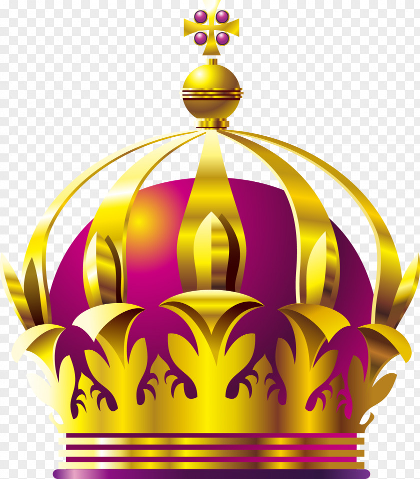 Vector Hand-painted Crown Euclidean PNG