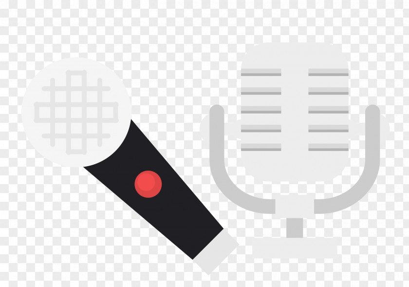 Vector Microphone Material Logo PNG