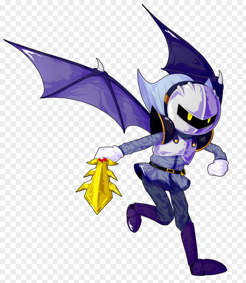 Humanoid Meta Knight Kirby Super Star Ultra Video Game PNG