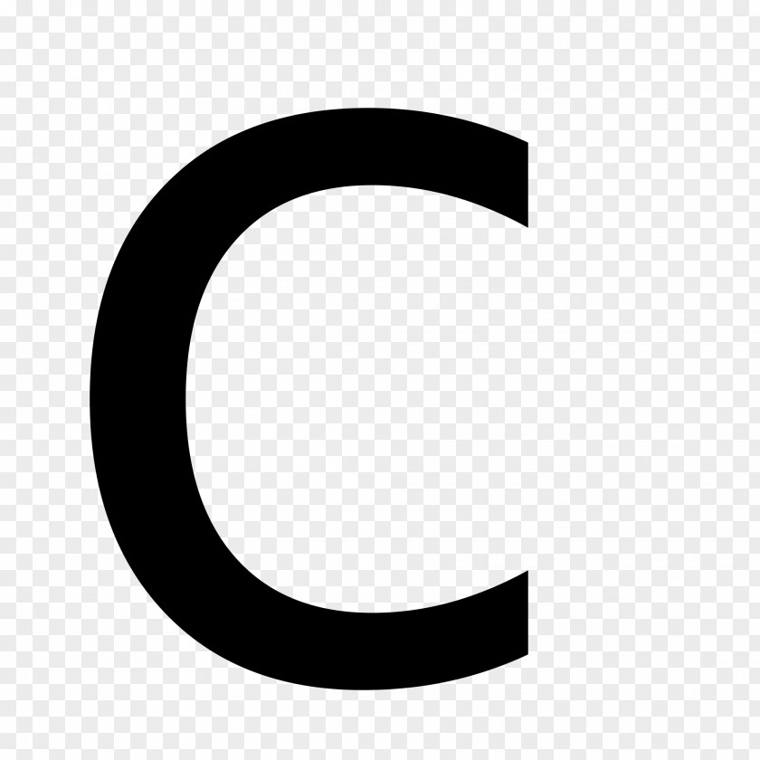 Letter C Brand Black And White Pattern PNG
