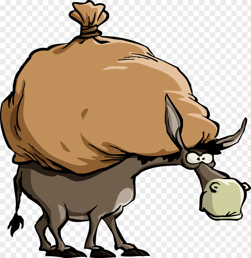 Donkey Mule Cartoon Clip Art PNG