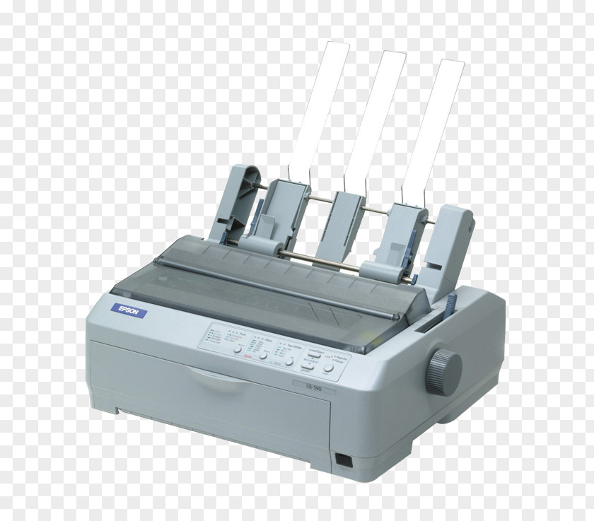 Dot Matrix Printer Epson LQ-590 Printing PNG