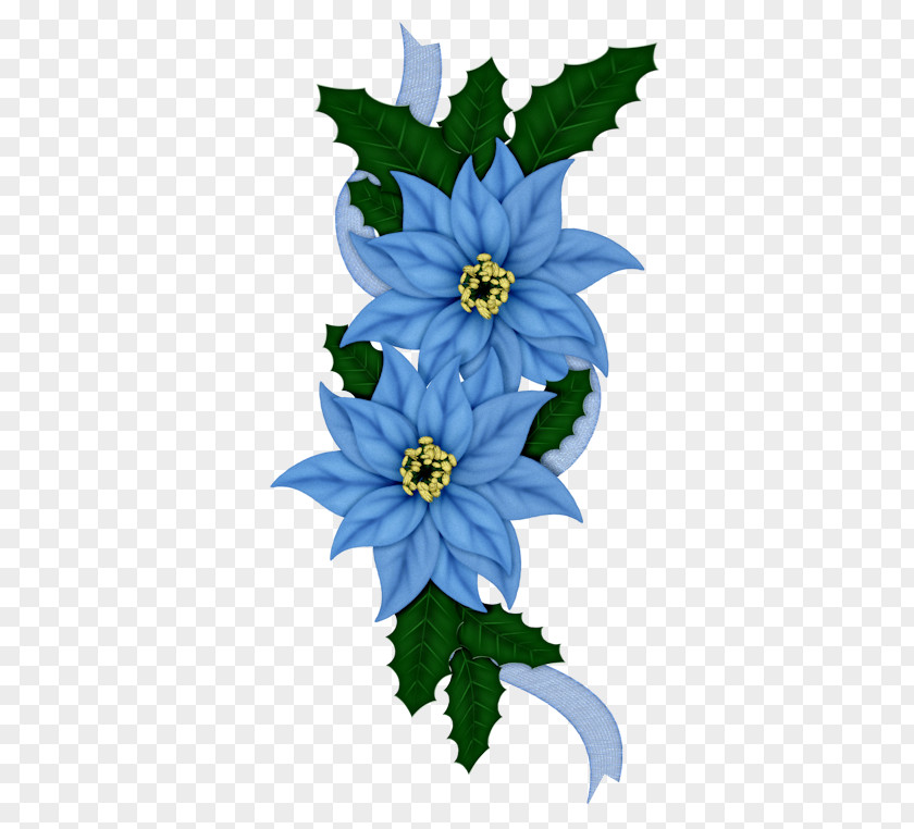 Get Blue Flower 1 Christmas Graphics Clip Art Poinsettia Day PNG
