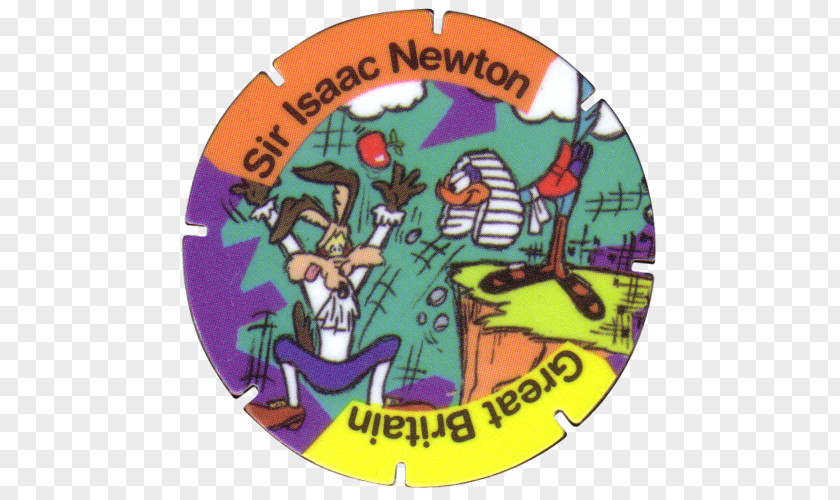 Isaac Newton Tazos Milk Caps Walkers Looney Tunes Potato Chip PNG