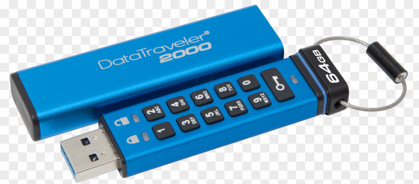 Usb Kingston DataTraveler 2000 USB Flash Drives Technology Computer Data Storage PNG