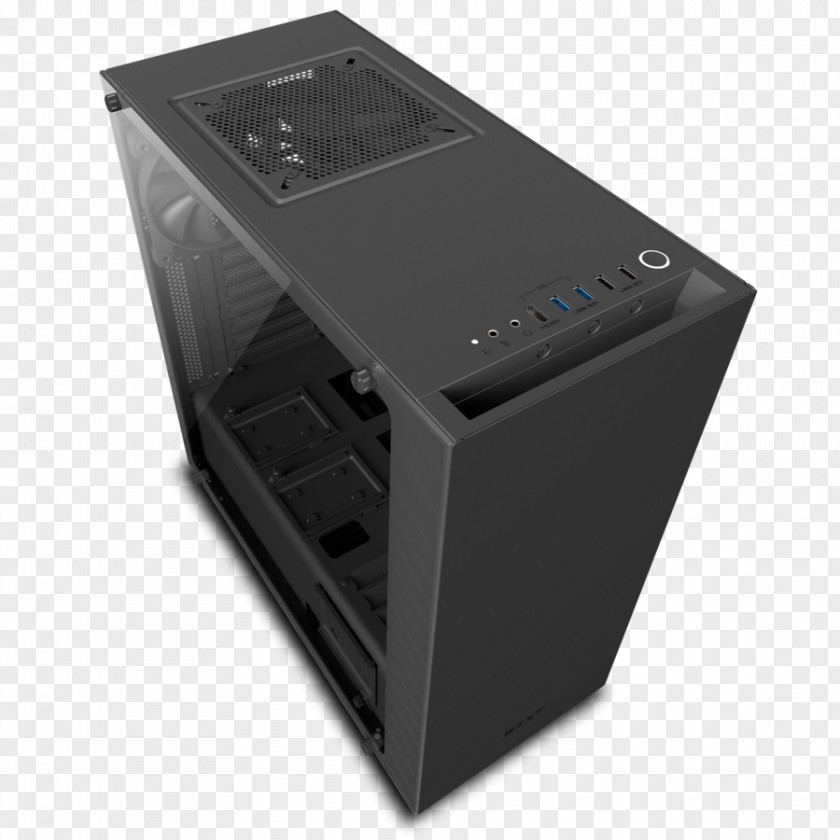 Case Pc Computer Cases & Housings Power Supply Unit NZXT S340 Elite ATX Mid Tower CA-S340W-B5 Mid-Tower CA-S340 PNG