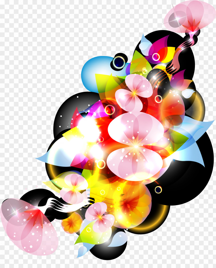 Dream Colorful Flowers Color Flower PNG