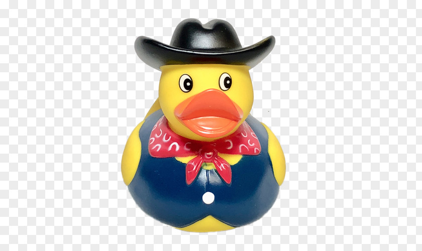 Duck Rubber Toy Cowboy Hat PNG