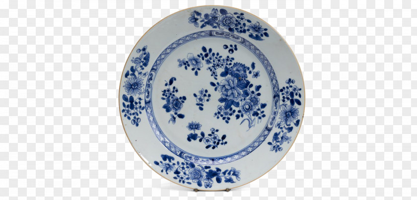 English Country House Blue And White Pottery Ceramic Plate Porcelain Tableware PNG
