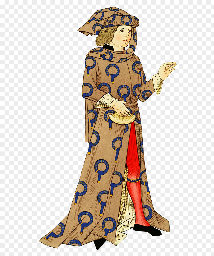 Medieval Clipart High Middle Ages Late Clothing 14th Century PNG