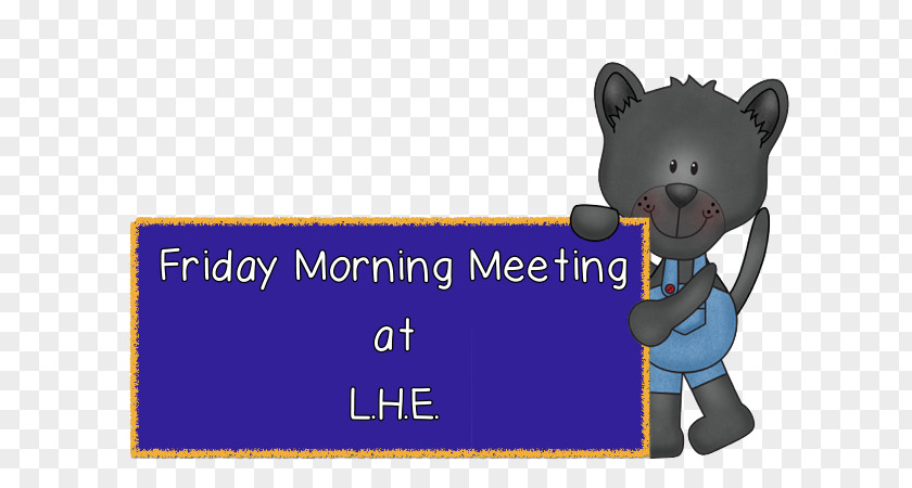 Morning Meeting Bear Snout Technology Cartoon Font PNG