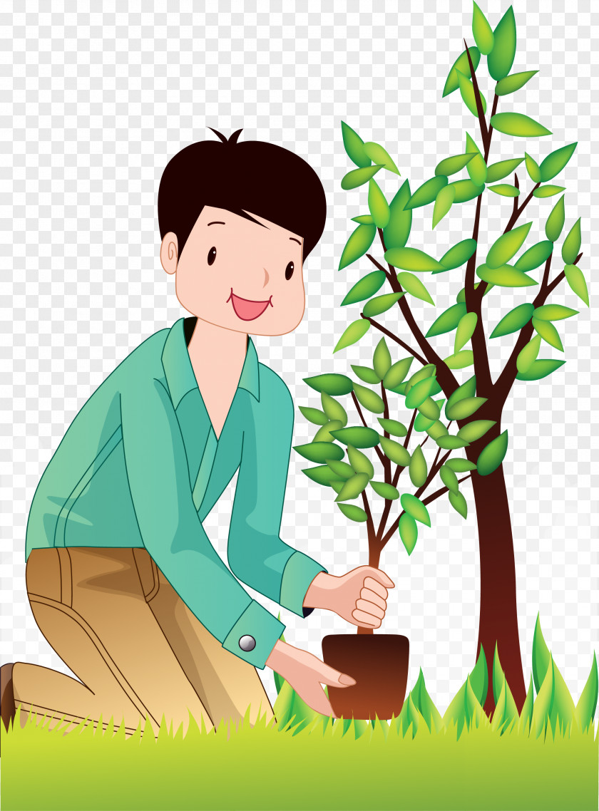 Planting Trees Man Tree PNG