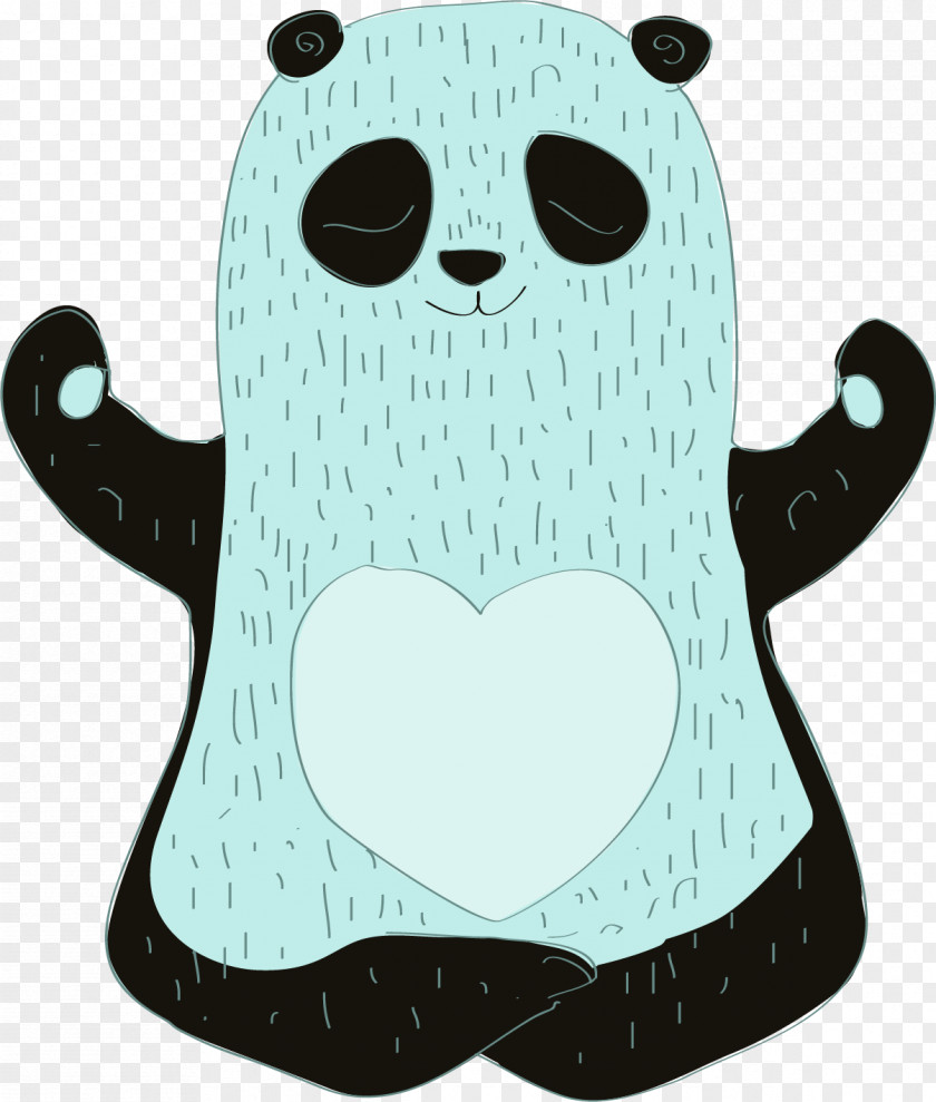 Vector Painted Cute Panda PNG