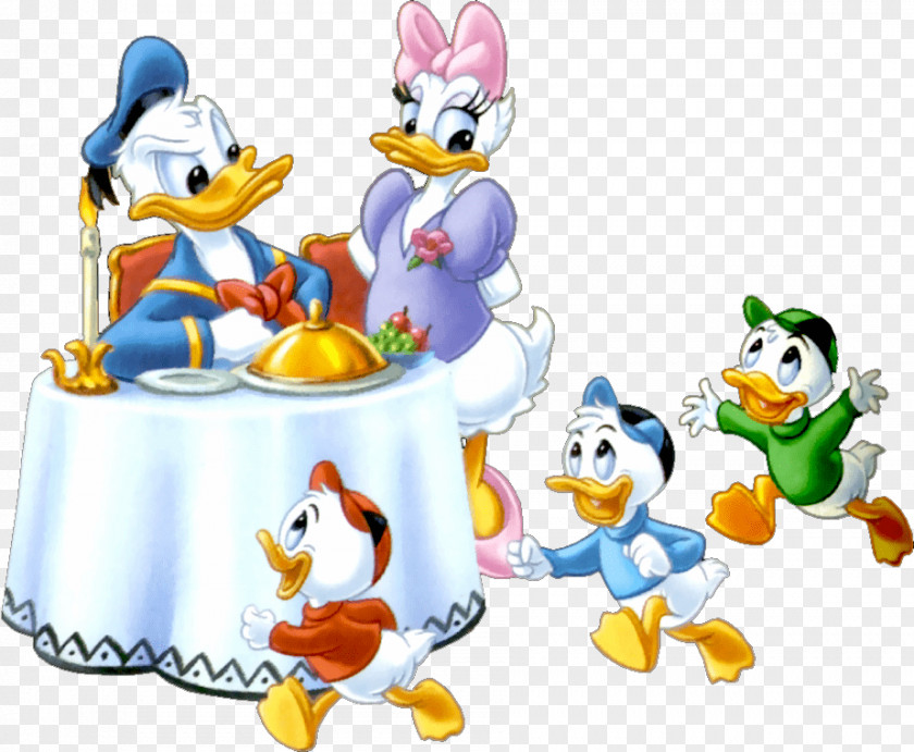 Creative Cartoon Border Daisy Duck Donald Minnie Mouse Mickey Family PNG