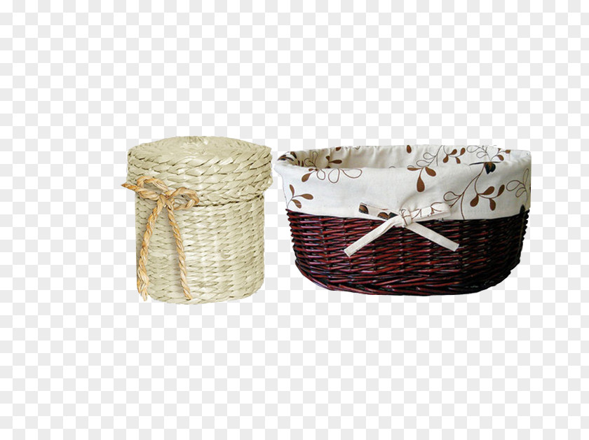 Hand Made Bamboo Basket Wicker PNG
